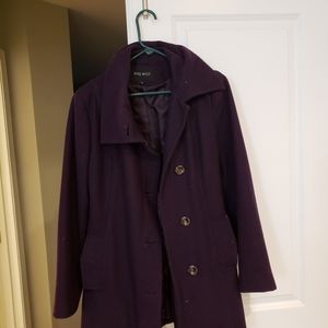 Nine west Winter coat dark purple size 10